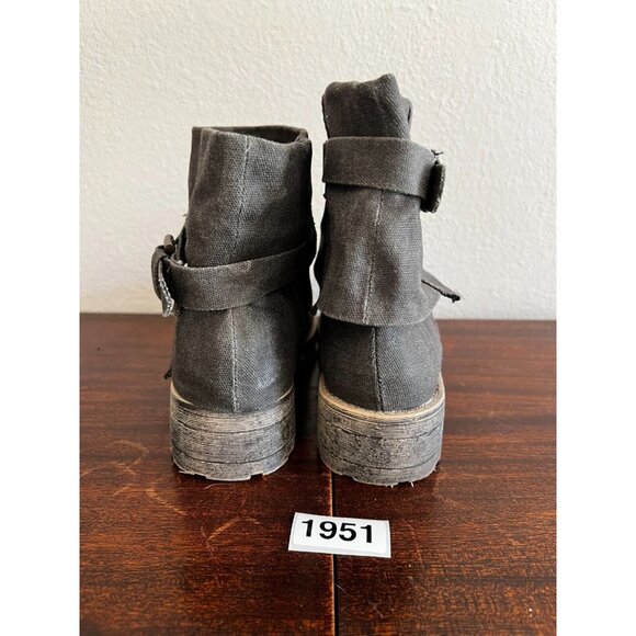 Rocket Dog Ankle Boots Women's 8.5M Gray Comfort Buckled Double-Strap Booties - Picture 6 of 8